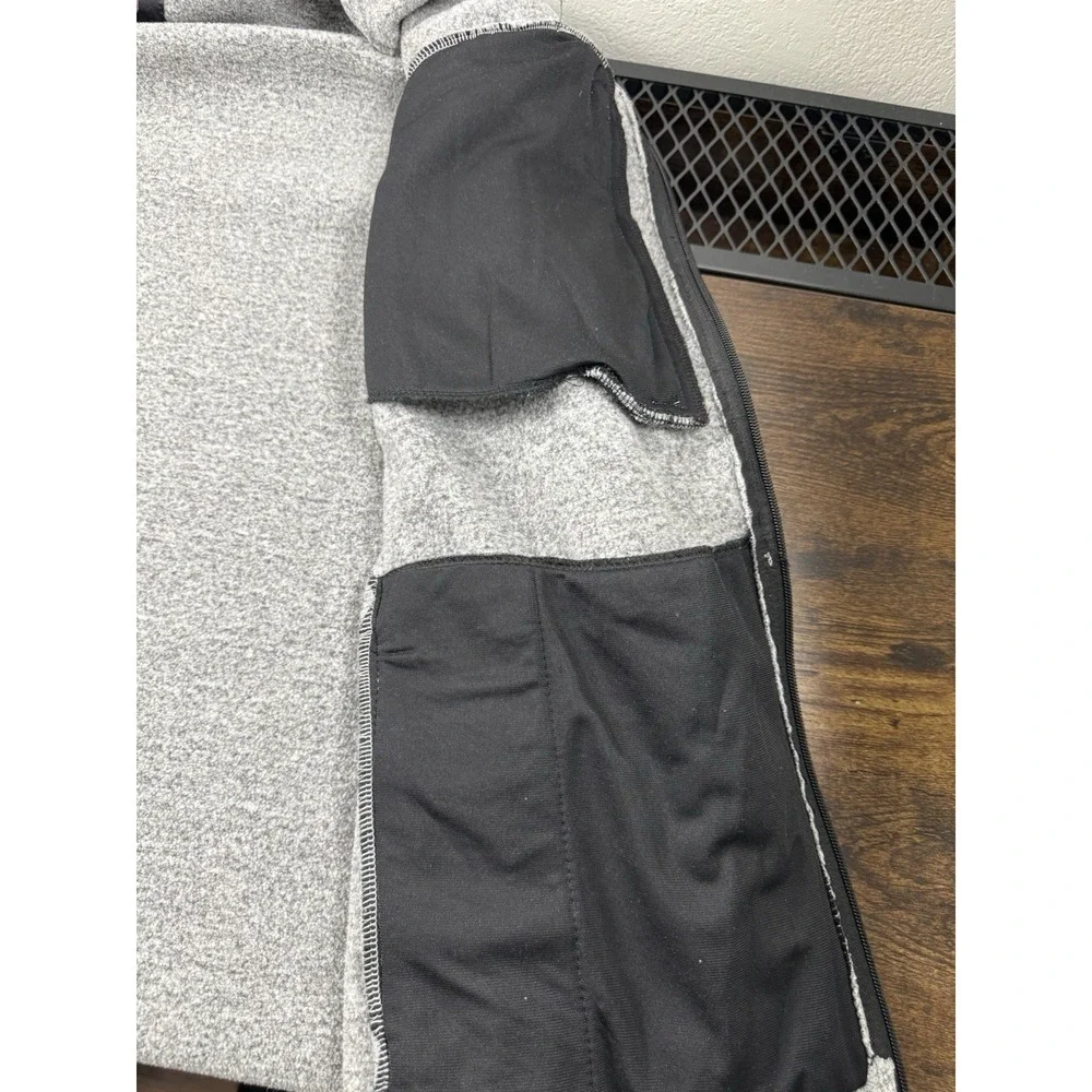 Swiss Tech Men's Fleece Lined Full Zipper Jacket Grey Size XL 46-48 Med Knit